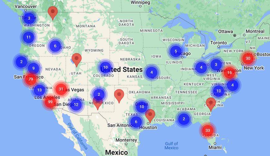 Customer map